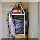 F24. Metal etagere 82”h x 15”w x 15”w
